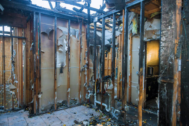 Professional Fire Damage Assessment technician working in Pewee Valley, KY